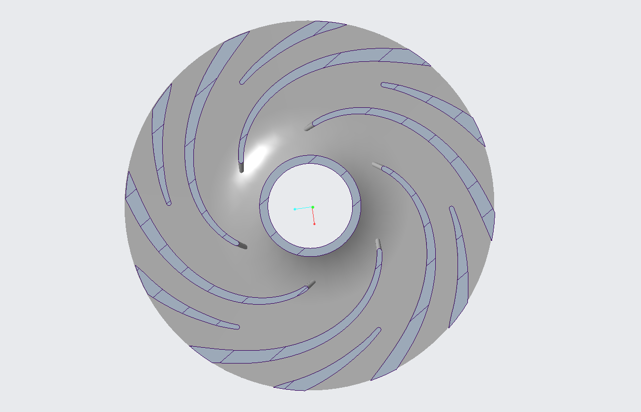 圆柱叶片叶轮建模视频教程